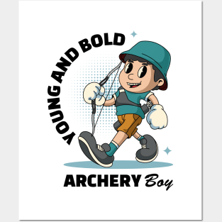 Joyful Archery Boy Posters and Art